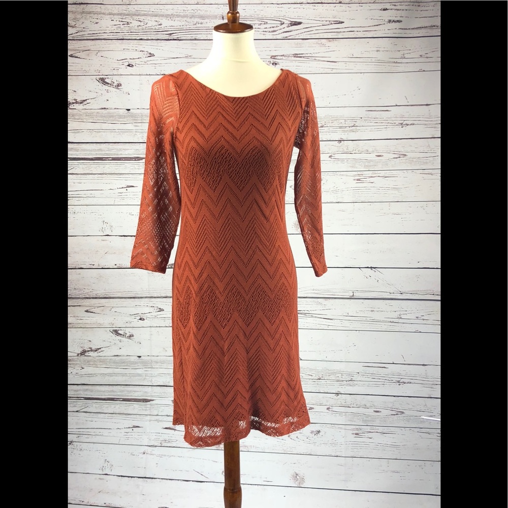 BANANA REPUBLIC Heritage Burnt Orange Dress